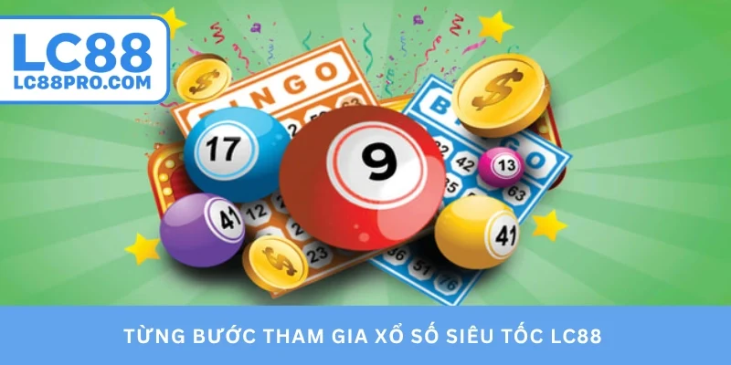 Từng bước tham gia xổ số siêu tốc LC88